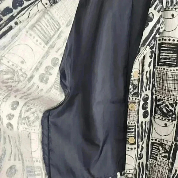 dressbarn Button All over Print Pattern Women's Blazer‎ L - Picture 5 of 10